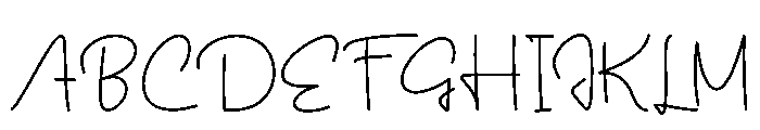 Mother Calligraphy Font UPPERCASE