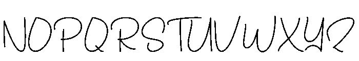 Mother Calligraphy Font UPPERCASE