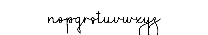 Mother Calligraphy Font LOWERCASE