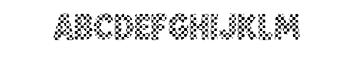 Mother Day Check Font UPPERCASE