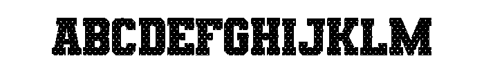 Mother Day Pink Dot Font UPPERCASE