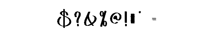 Mother Embroidery Font OTHER CHARS