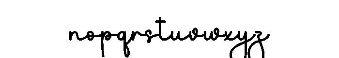 Mother Fourteen Font LOWERCASE