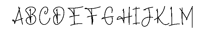 Mother Handwriting Font UPPERCASE