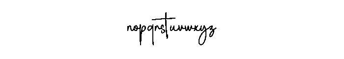 Mother Handwriting Font LOWERCASE