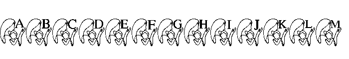 Mother Line Art Font UPPERCASE