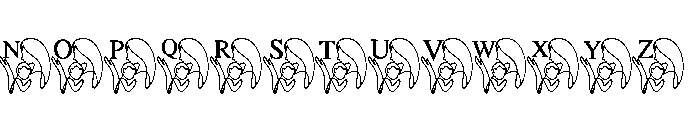 Mother Line Art Font LOWERCASE
