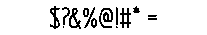 Mother Strength Font OTHER CHARS