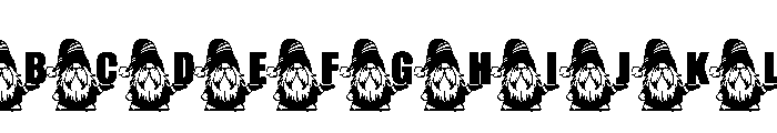 Mother gnome Font UPPERCASE