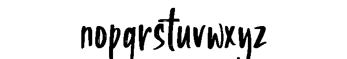 Motherlove Regular Font LOWERCASE