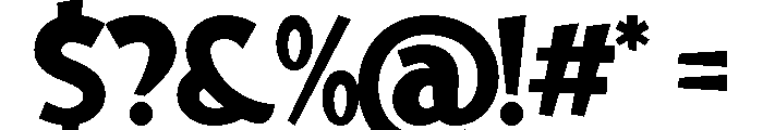 Motion Grinch Font OTHER CHARS