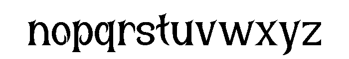Motteny Halloween Font LOWERCASE