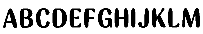 Mottled Regular Font UPPERCASE