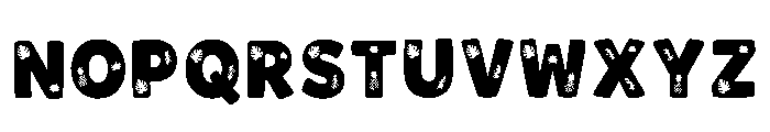 Mound Regular Font LOWERCASE