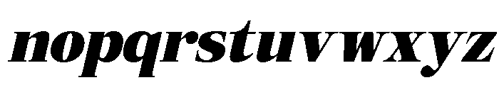 Mount Sagilite Black Italic Font LOWERCASE
