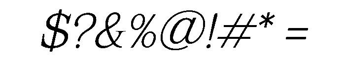Mount Sagilite ExtLt Ita Font OTHER CHARS