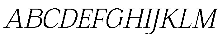 Mount Sagilite ExtLt Ita Font UPPERCASE