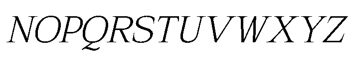 Mount Sagilite ExtLt Ita Font UPPERCASE