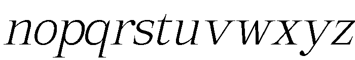 Mount Sagilite ExtLt Ita Font LOWERCASE