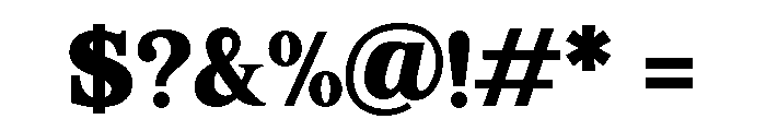 Mount Sagilite Extra Bold Font OTHER CHARS