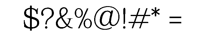 Mount Sagilite Extra Light Font OTHER CHARS