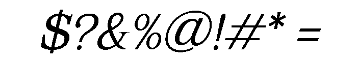 Mount Sagilite Light Italic Font OTHER CHARS