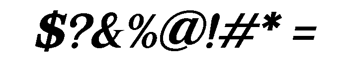 Mount Sagilite Semi Bold Italic Font OTHER CHARS