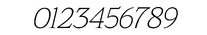 Mount Sagilite Thin Italic Font OTHER CHARS