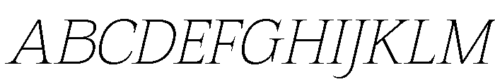 Mount Sagilite Thin Italic Font UPPERCASE