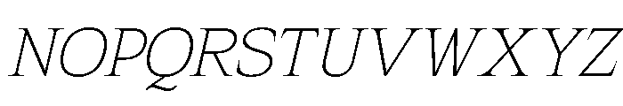 Mount Sagilite Thin Italic Font UPPERCASE