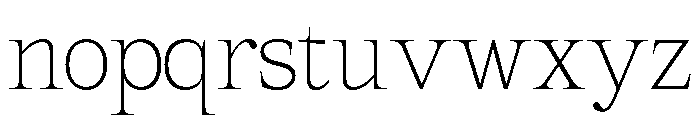 Mount Sagilite Thin Font LOWERCASE