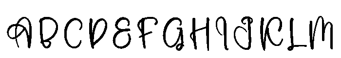 Mountain Calligraph Font UPPERCASE