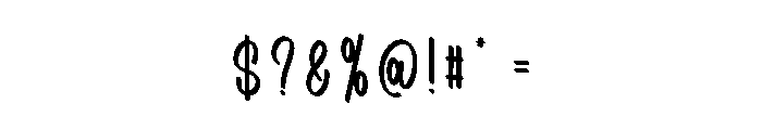 Mountain February Font OTHER CHARS