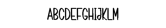 Mountain February Font UPPERCASE