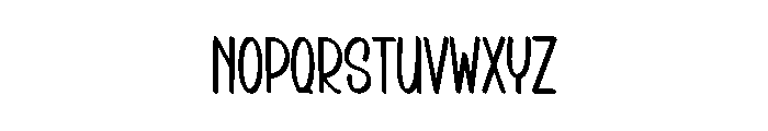 Mountain February Font UPPERCASE