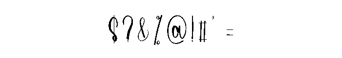 Mountain January Font OTHER CHARS
