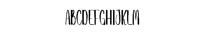 Mountain January Font UPPERCASE