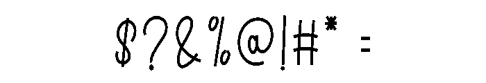 Mountain Minimalist Font OTHER CHARS