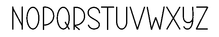 Mountain Minimalist Font UPPERCASE