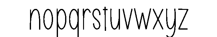 Mountain Minimalist Font LOWERCASE