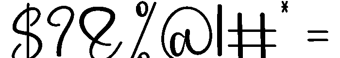 Mountain Newyear Font OTHER CHARS