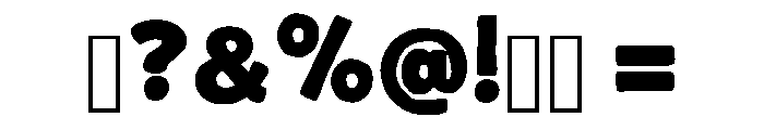 Mounth Twelve Regular Font OTHER CHARS