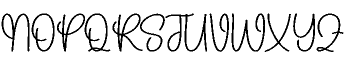 Mountly Font UPPERCASE