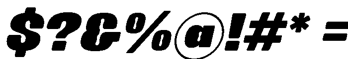 Mourkit Italic Font OTHER CHARS