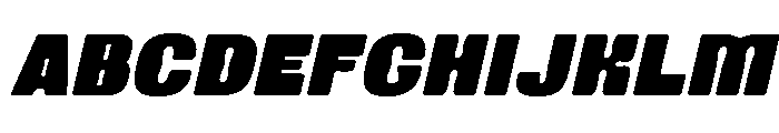Mourkit Italic Font UPPERCASE