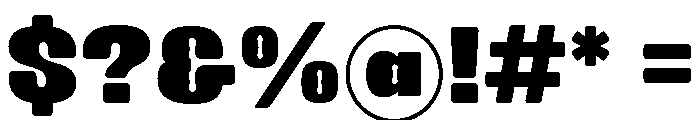 Mourkit Regular Font OTHER CHARS