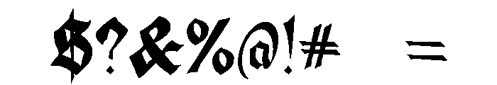 MournVeil Font OTHER CHARS