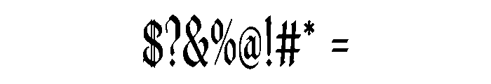 Mourning Saint Font OTHER CHARS