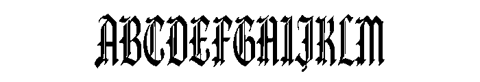 Mourning Saint Font UPPERCASE