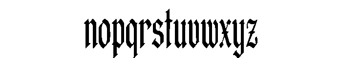 Mourning Saint Font LOWERCASE